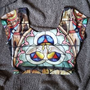 Blackmilk Cathedral nana suit top EUC